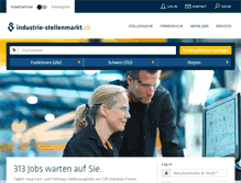 Tablet Screenshot of industrie-stellenmarkt.ch